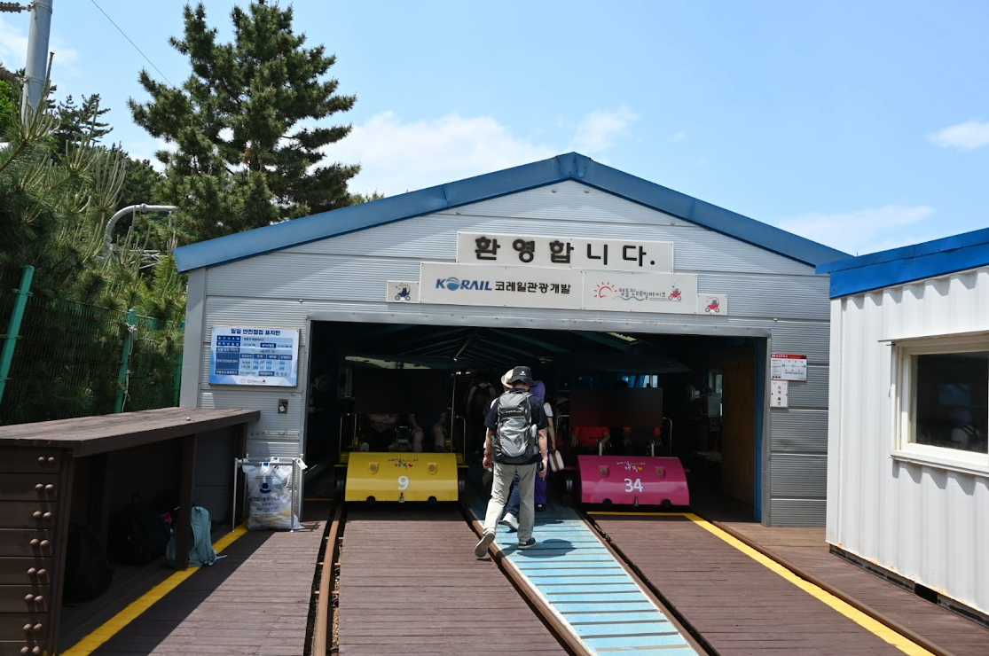 강릉 정동진 레일바이크 전동이라서 편하게 바다구경 할수 있어. 사진 6