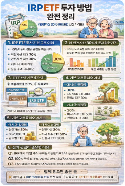 IRP ETF 투자 방법 완전 정리 인포그라피