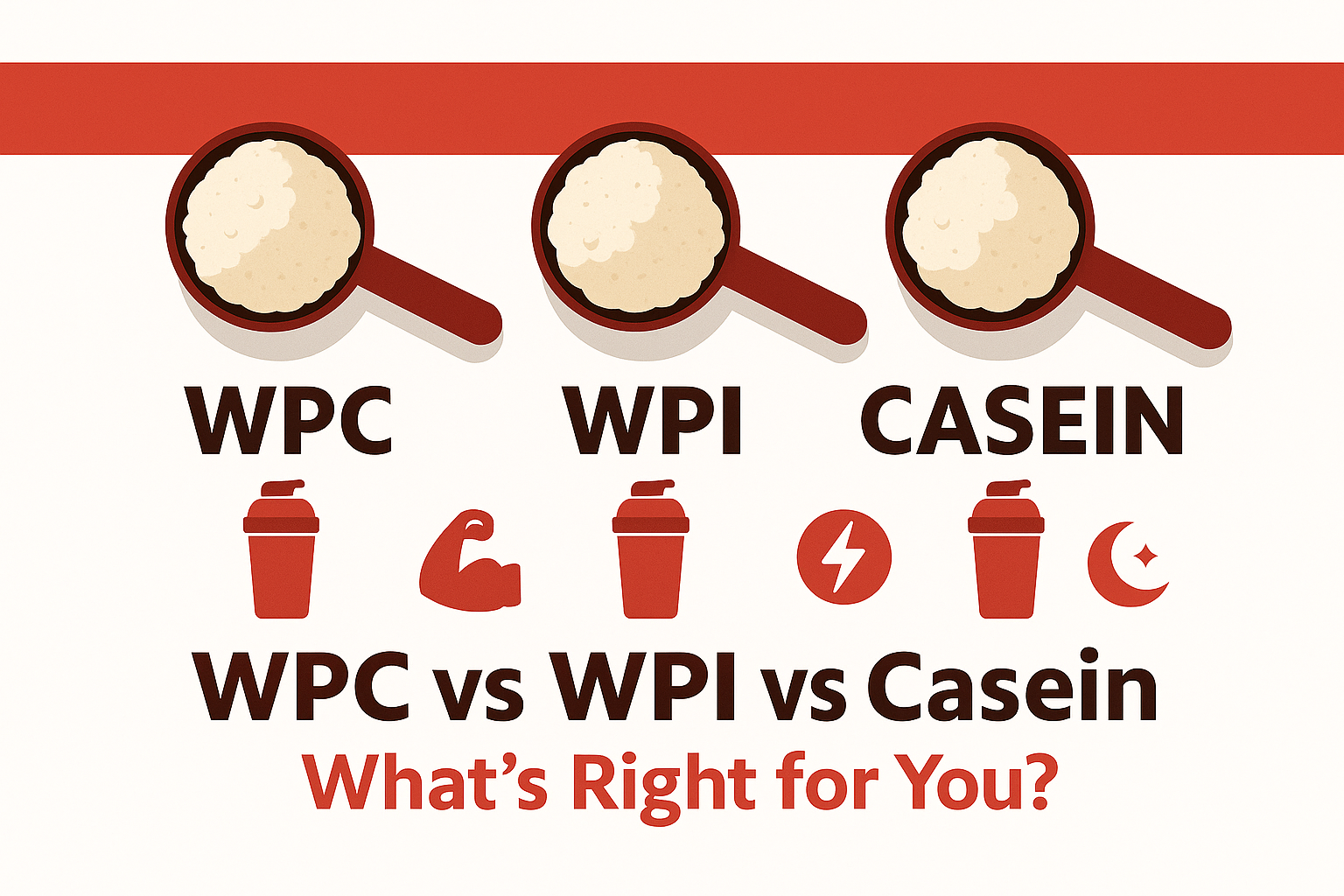 단백질 보충제 종류 비교 – WPC, WPI, 카제인 차이점