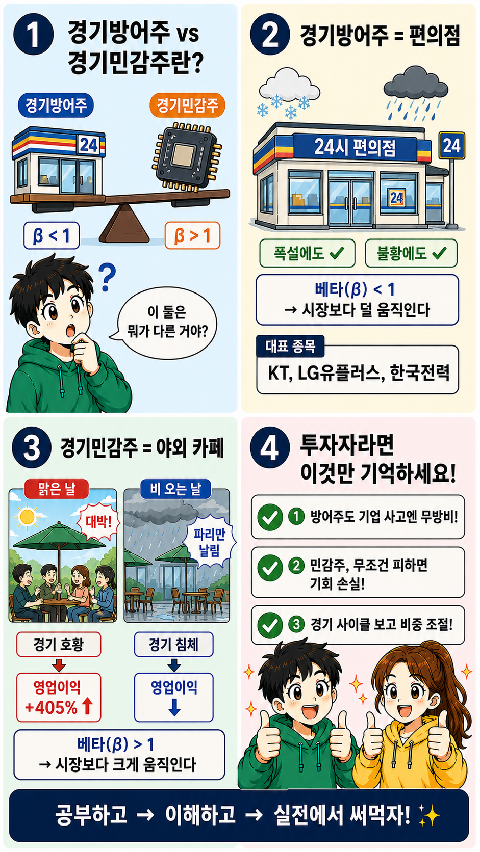 경기방어주 경기민감주 시소 통신 반도체 주식