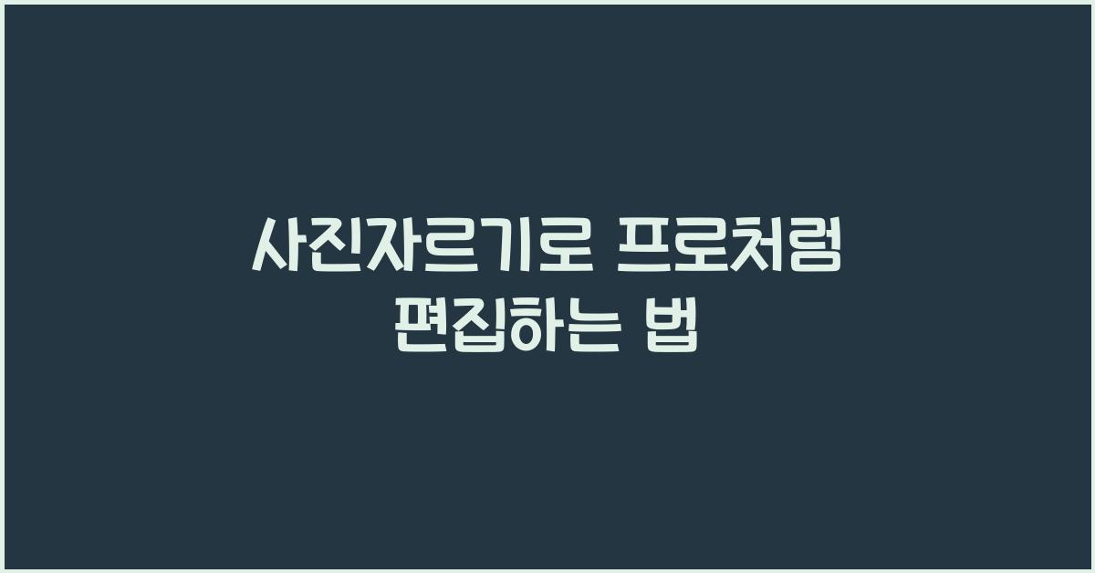 사진자르기