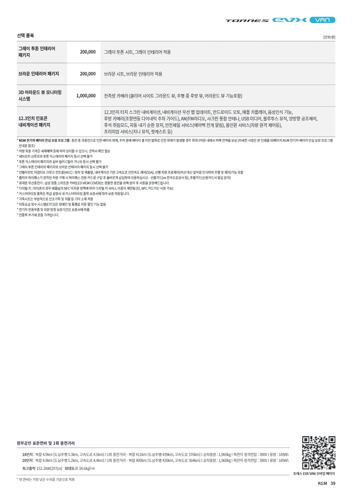 KGM 토레스 EVX 이미지 가격표