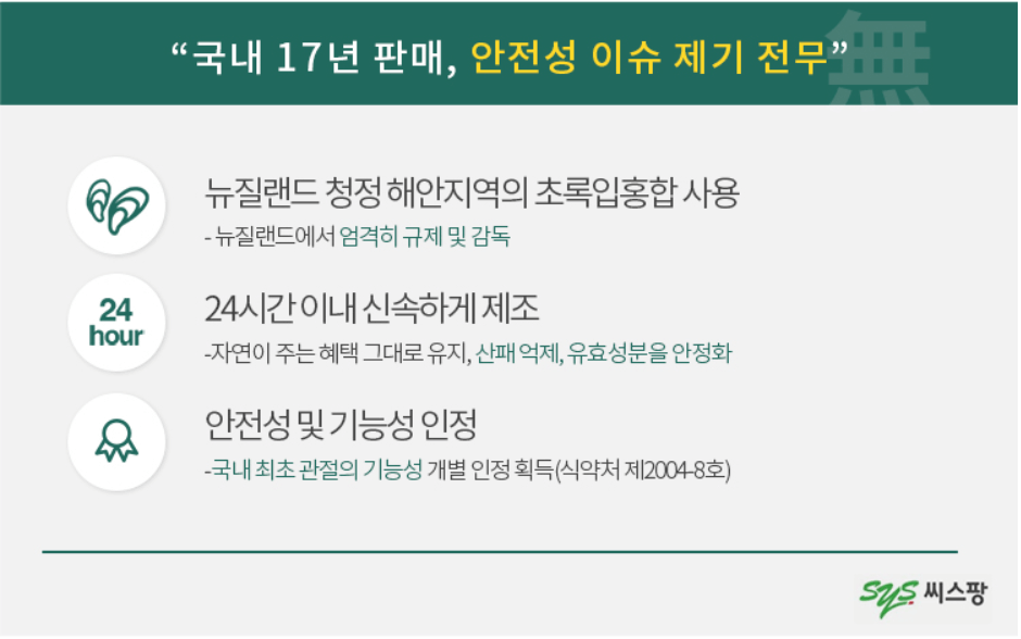 씨스팜-관절팔팔-안전하다는-자료