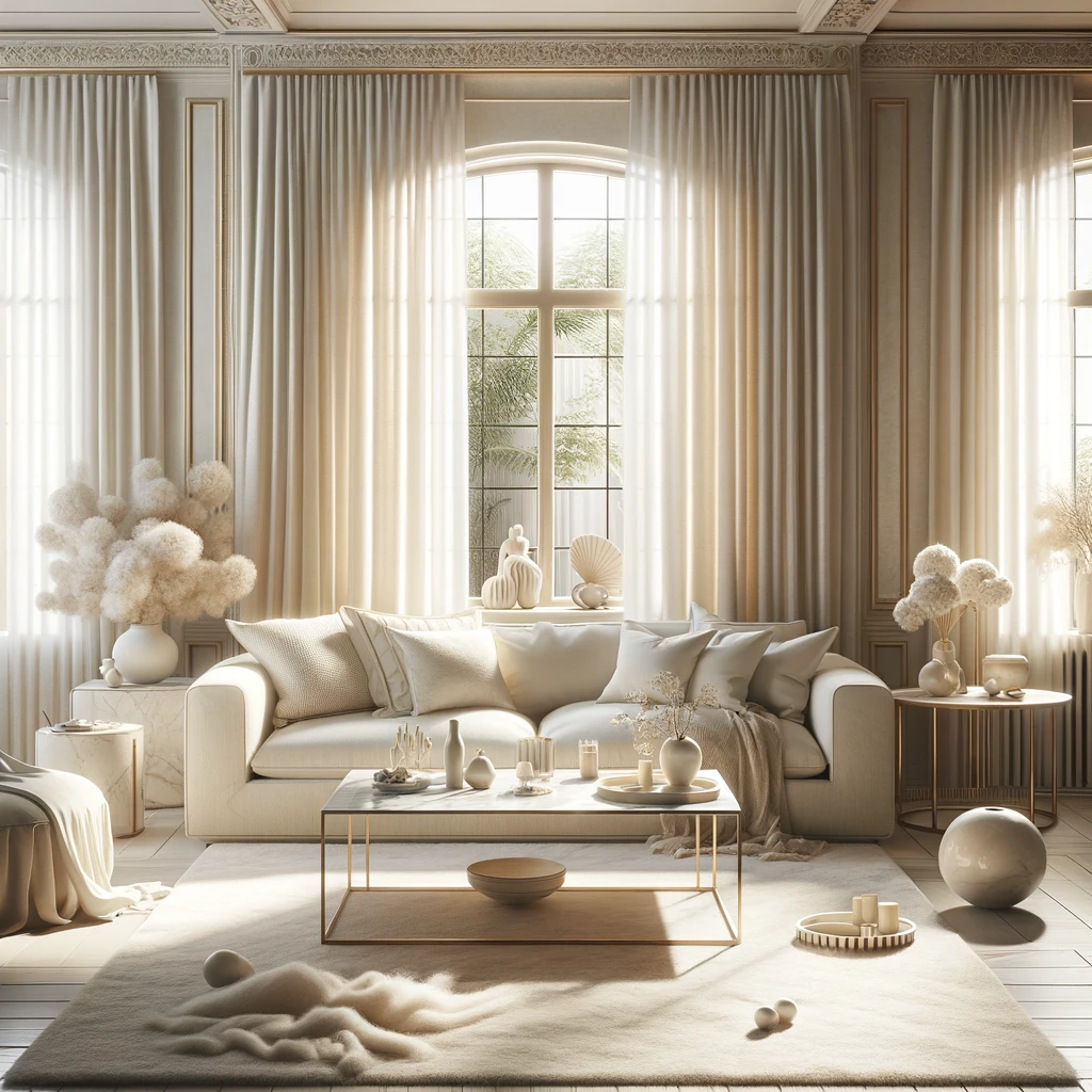 아이보리 색상 인테리어