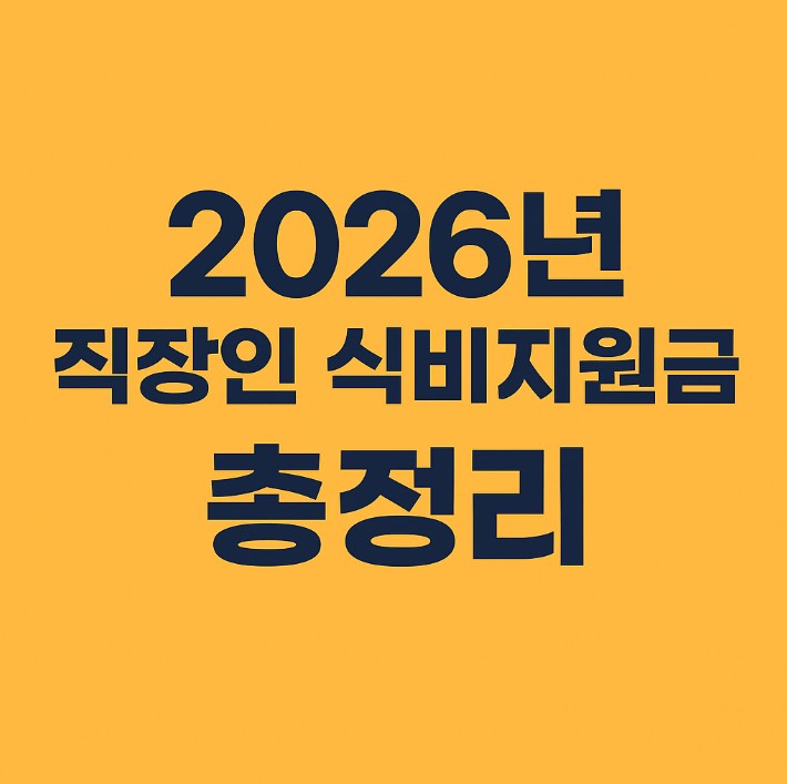 직장인 식비지원제도