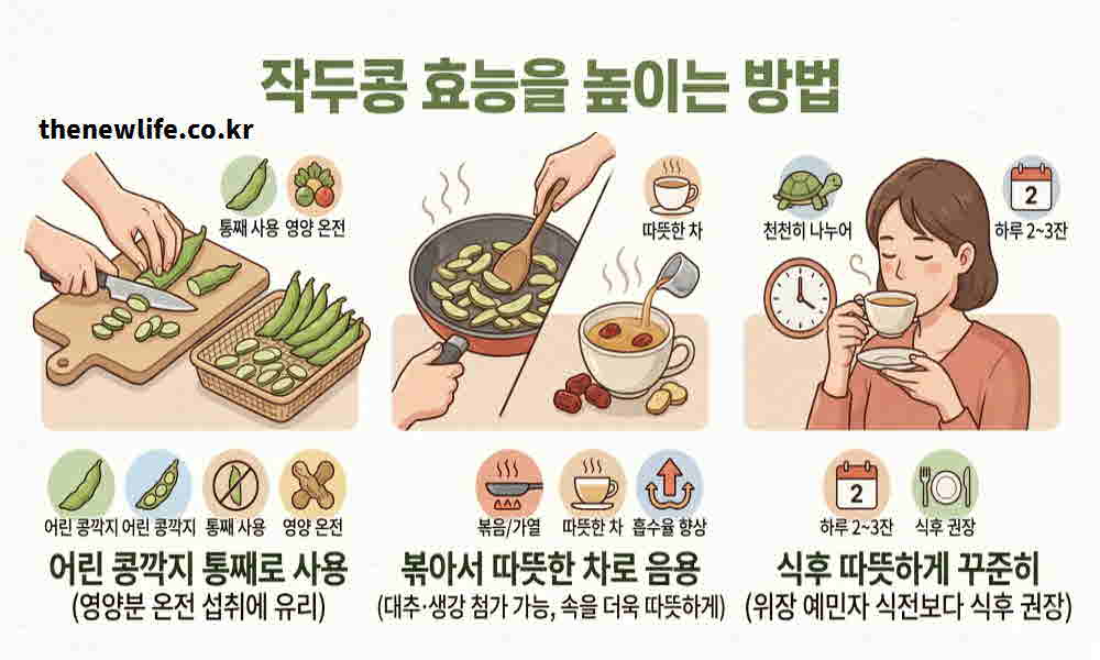 작두콩 효능 높이는 방법