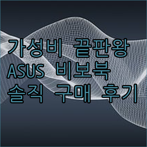 가성비 노트북 끝판왕 에이수스 비보북