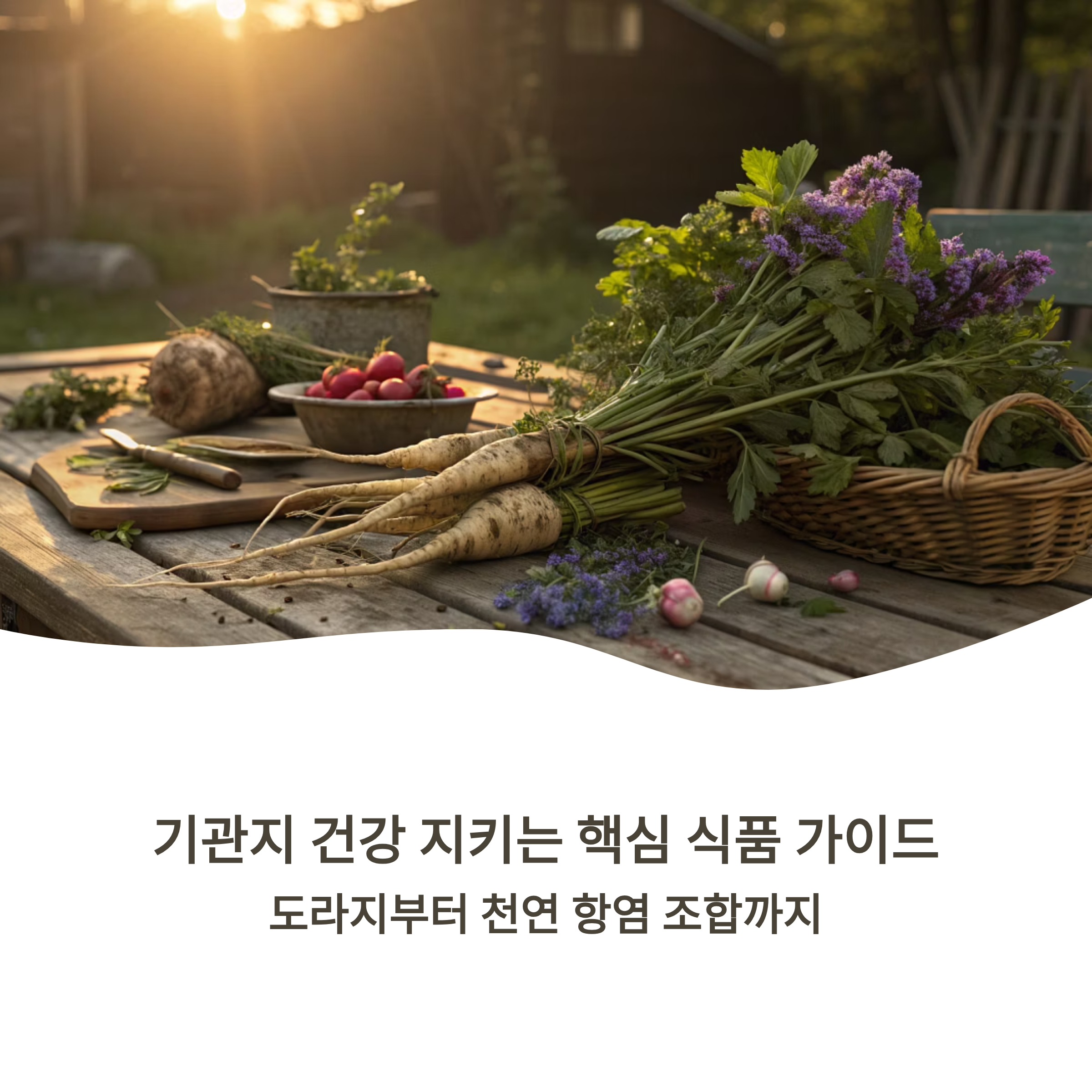 기관지 건강 지키는 핵심 식품 가이드: 도라지부터 천연 항염 조합까지