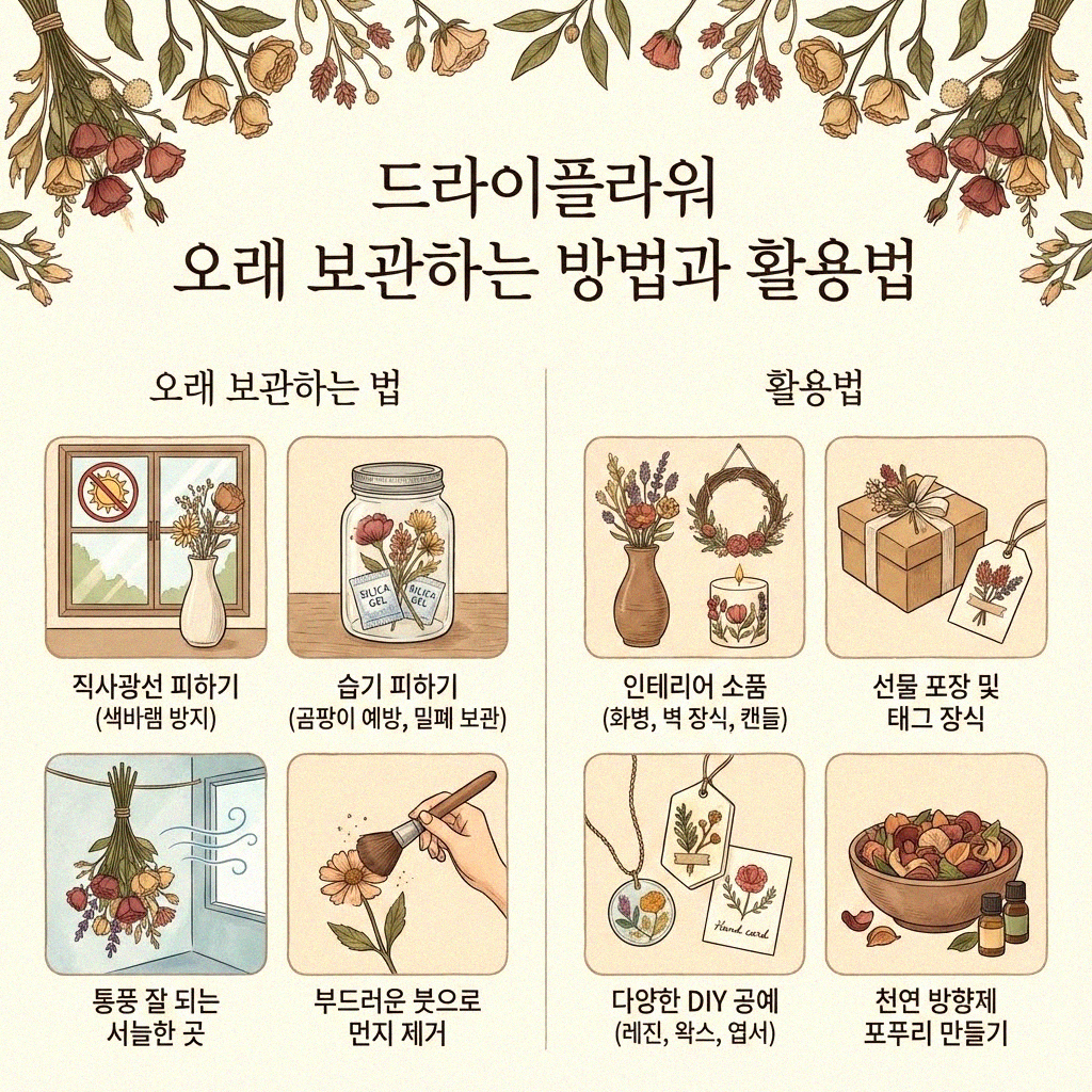 드라이플라워 집에서 예쁘게 만드는 쉬운 방법들