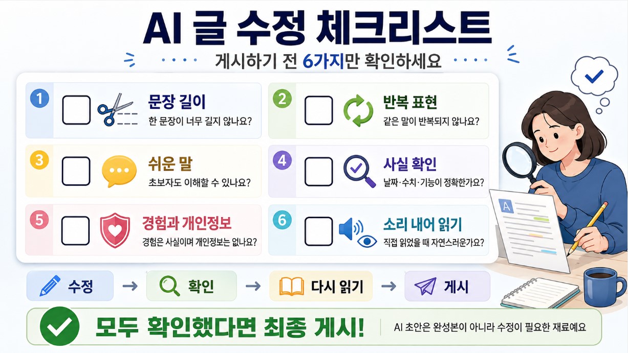 AI 글 수정 체크리스트