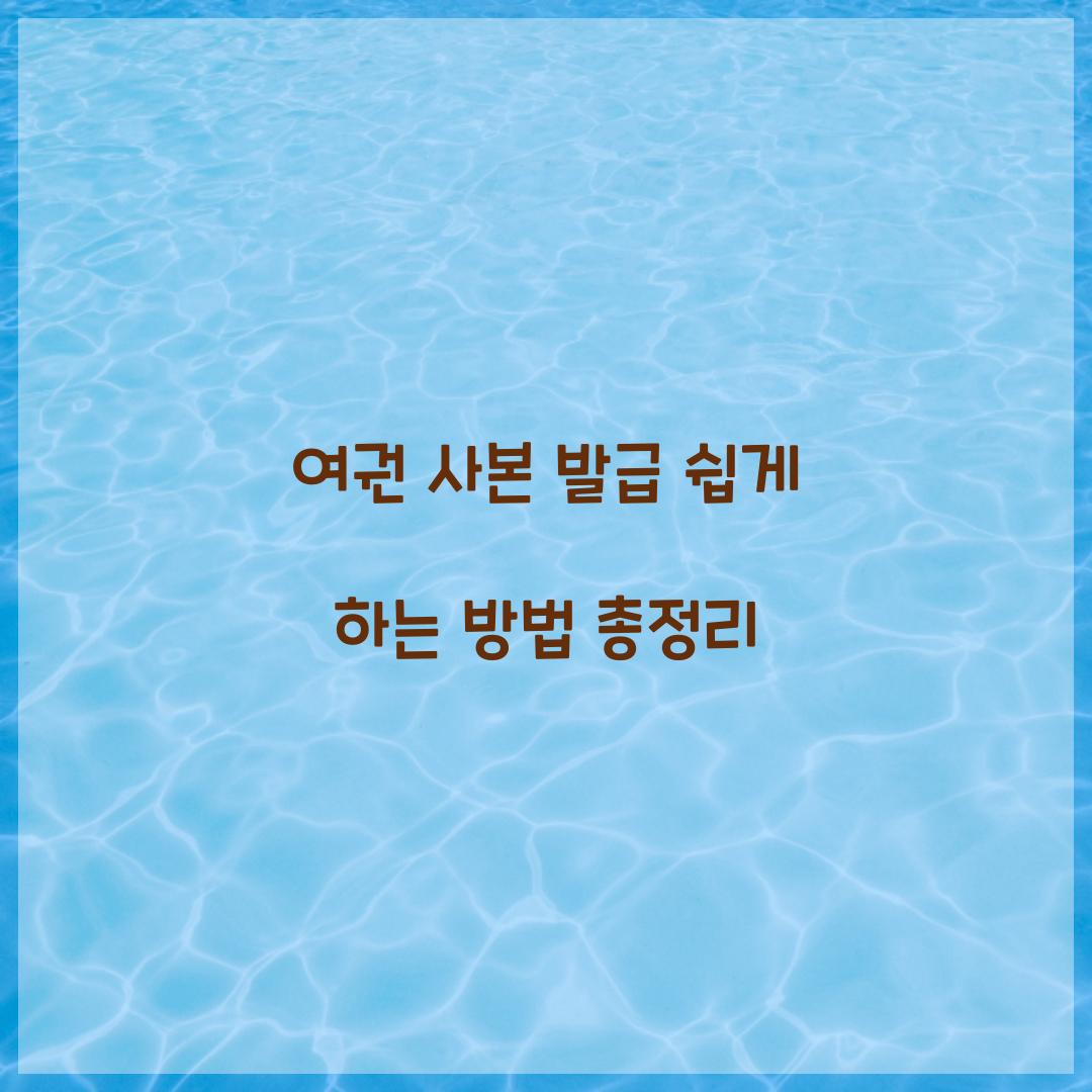 여권 사본 발급