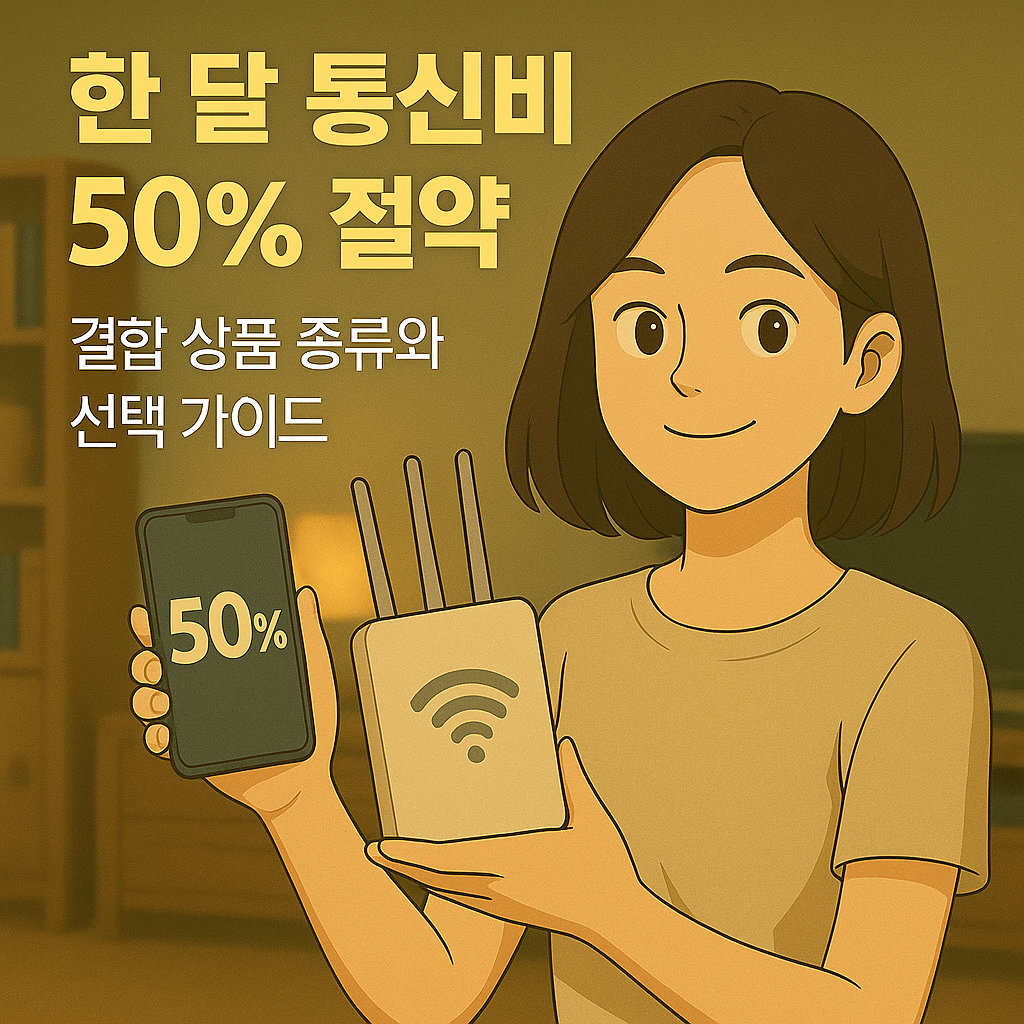 한 달 통신비 50% 절약｜결합 상품 종류와 선택 가이드