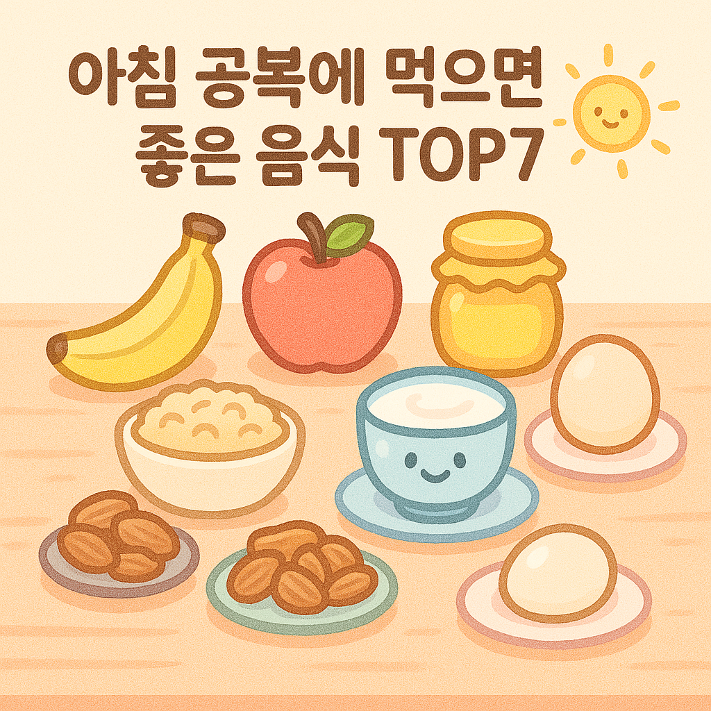 아침 공복에 먹으면 좋은 음식