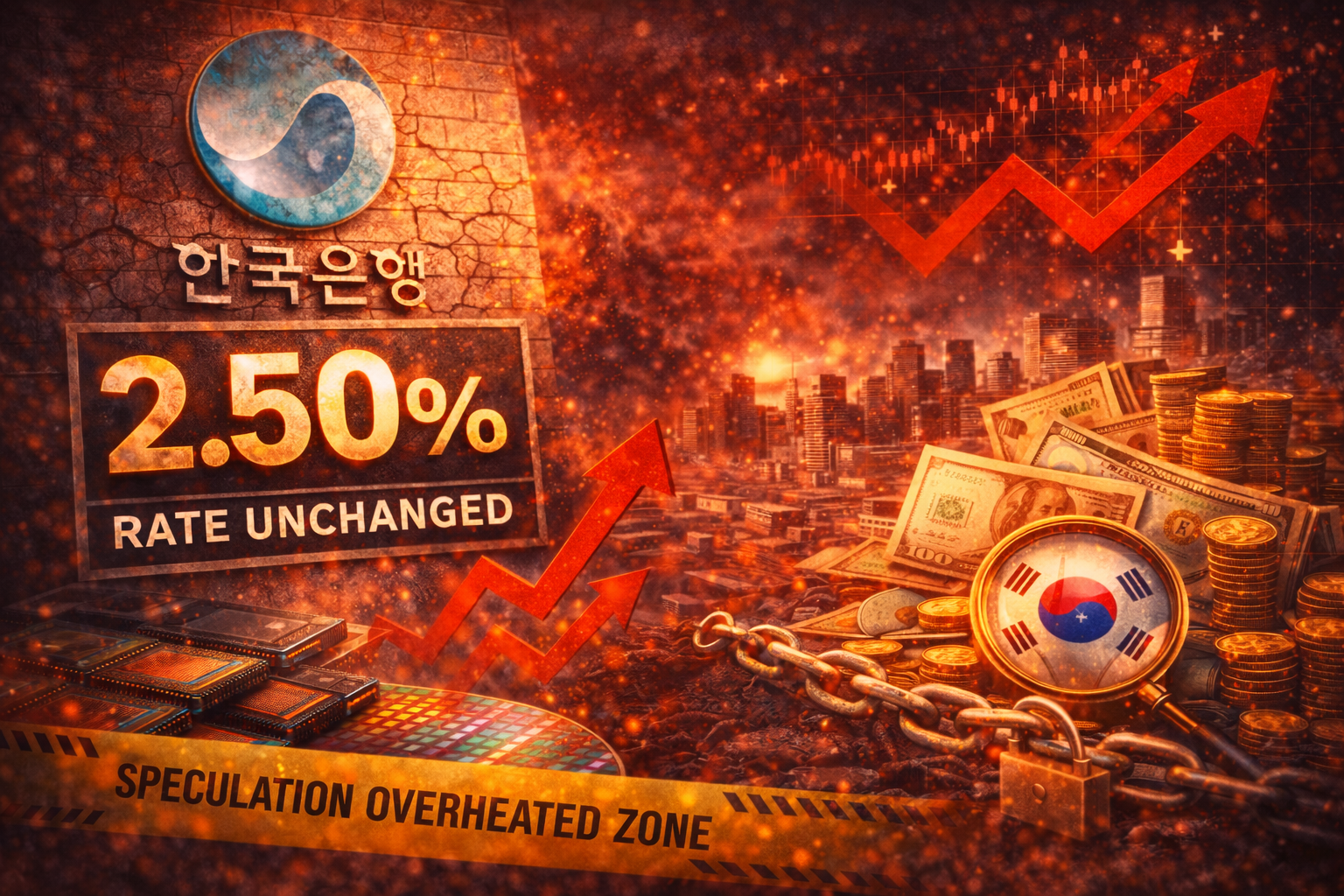 한국은행 금리 동결과 경제 대응 이미지