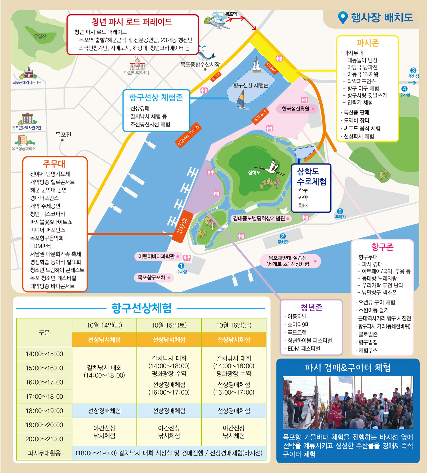 2022 목포항구축제 행사장 안내도