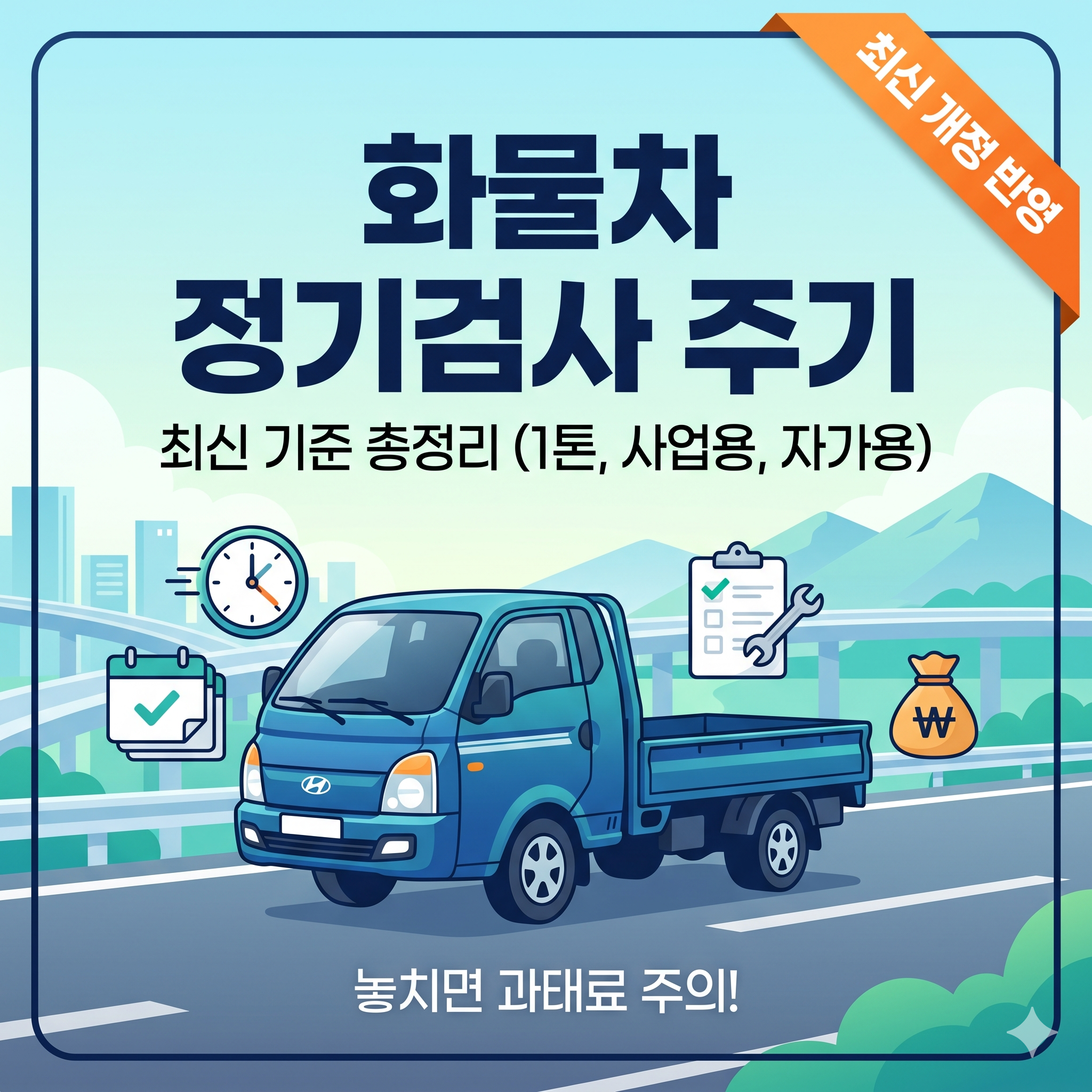 화물차 정기검사 주기 용도별 최신 기준 완벽 정리