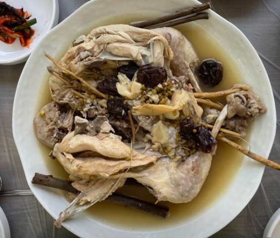 청도 운문사가는길 맛집추천 산유화운문사점 닭백숙