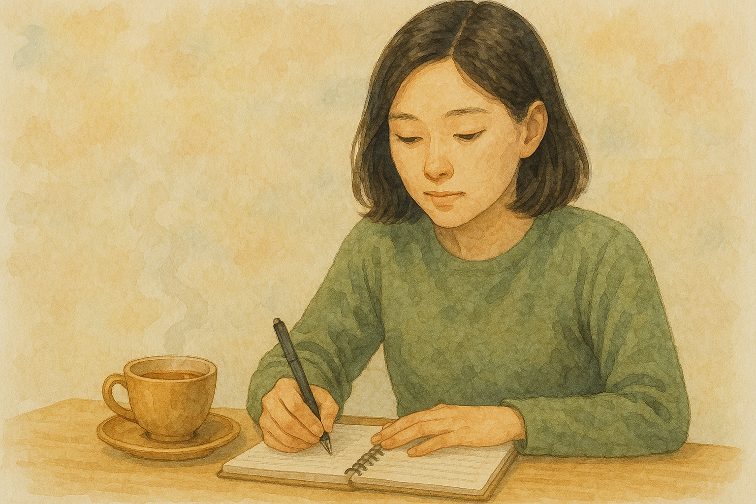 편안한 차와 글쓰기 시간