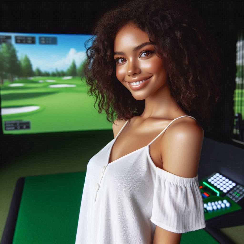 스크린골프장 배경