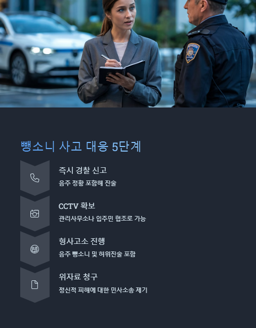 뺑소니 사고 대응 5단계