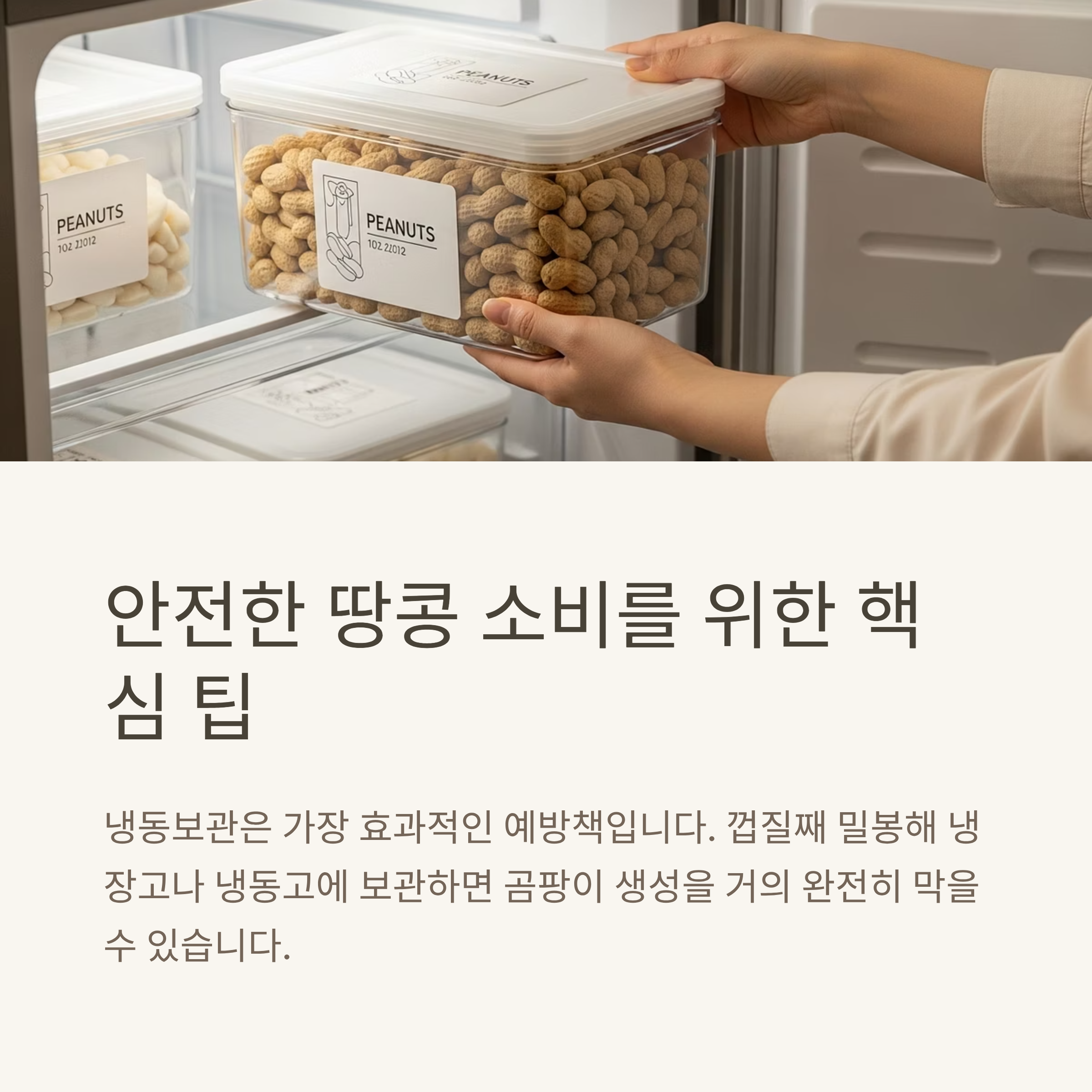 안전한 땅콩 소비를 위한 핵심 팁