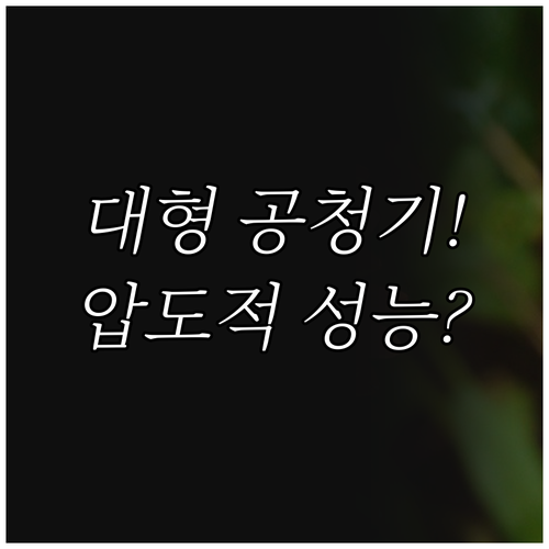 넓은 공간 완벽 커버 대형 공기청정기..