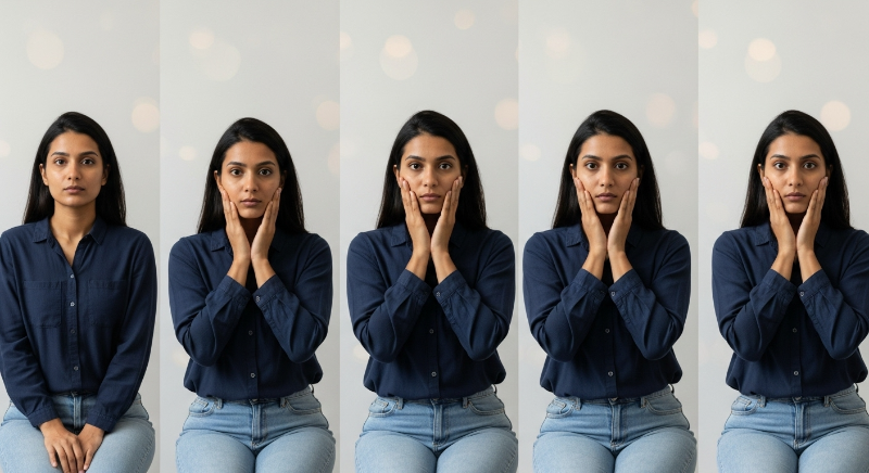 얼굴을 자주 만지는 습관