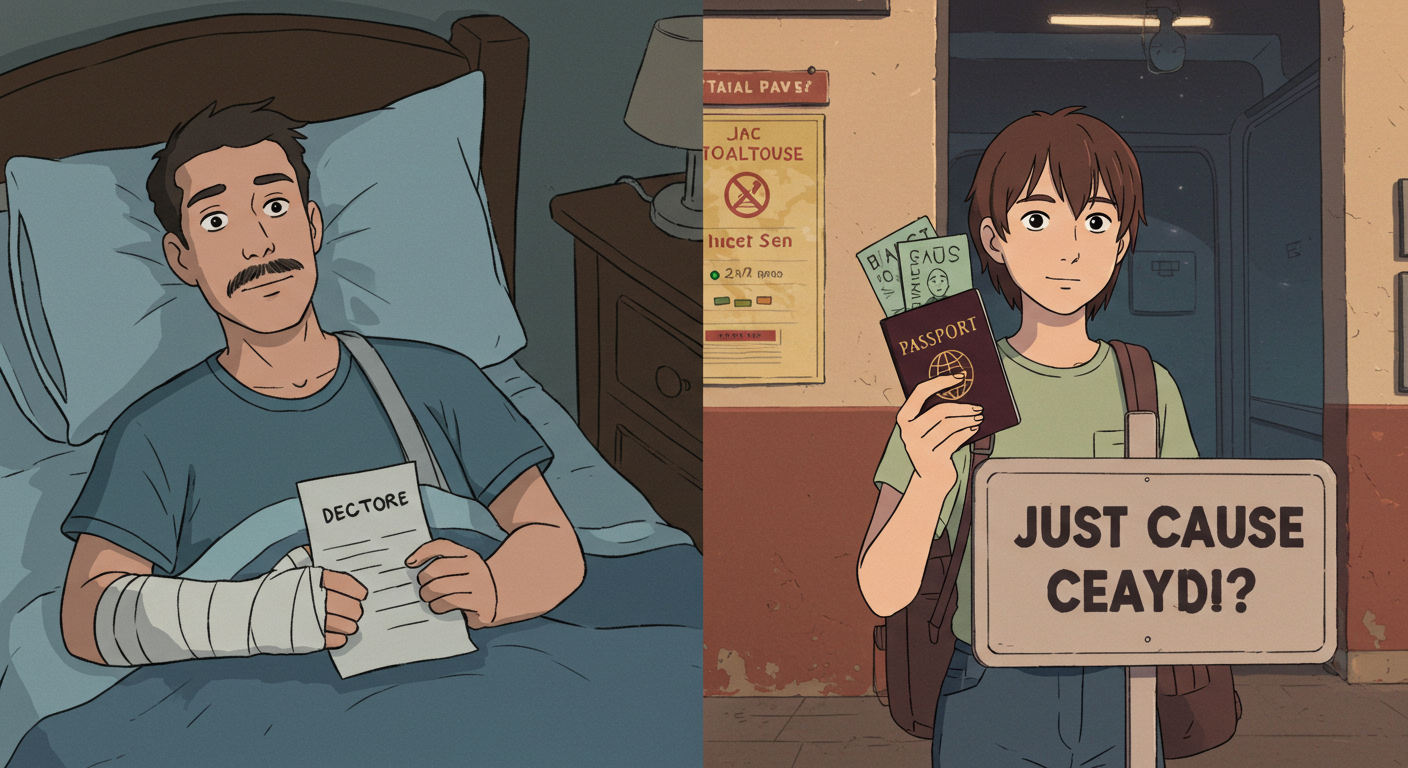 불참 사유를 증빙하는 상황들