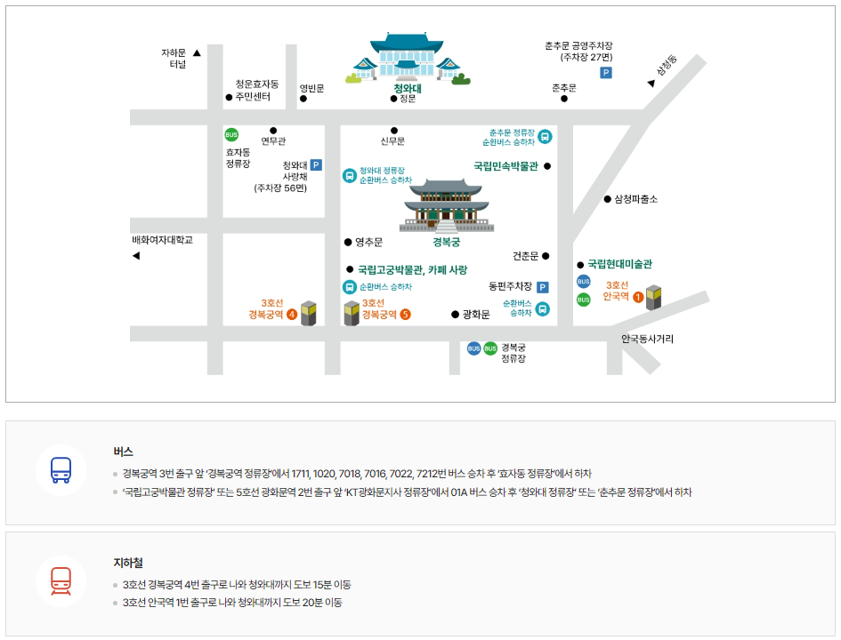 청와대 개방예약 관람신청
