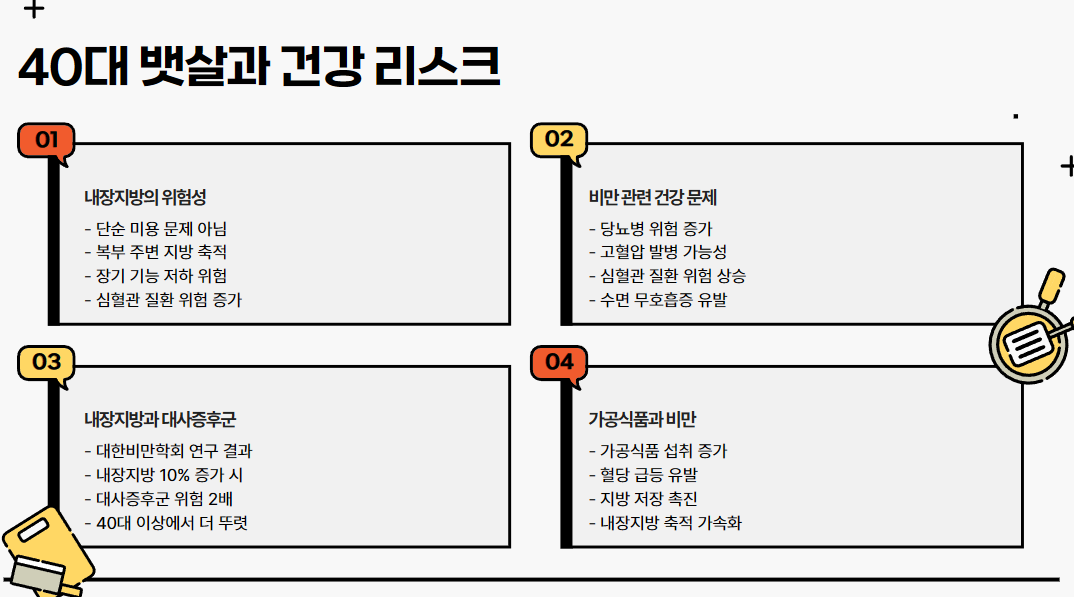 40대 뱃살과 건강 리스크