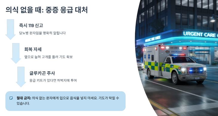 의식 없을 때 대처