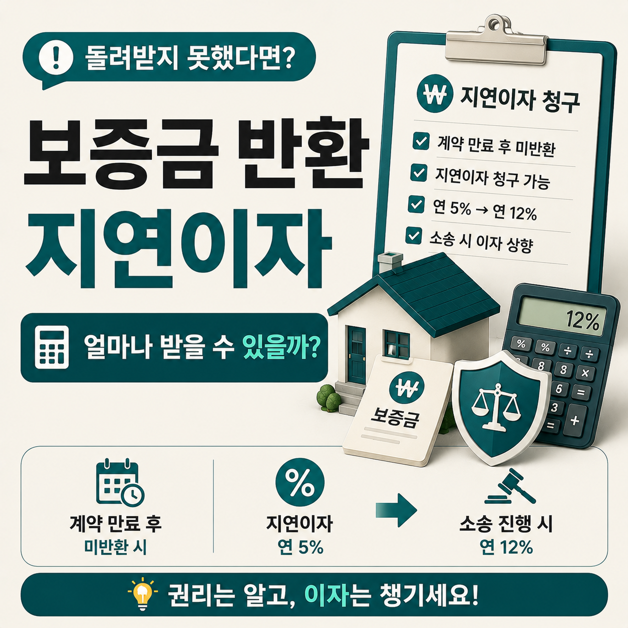 보증금 반환 지연이자 계산 기준 안내