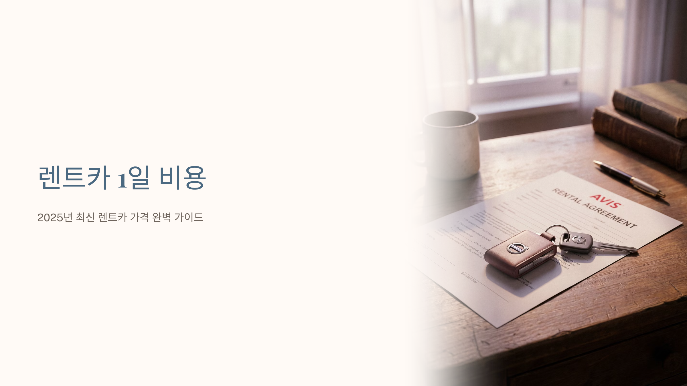 렌트카 1일 비용 가이드