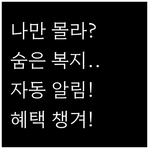 숨은 복지 혜택 찾는 법 복지멤버십 ..