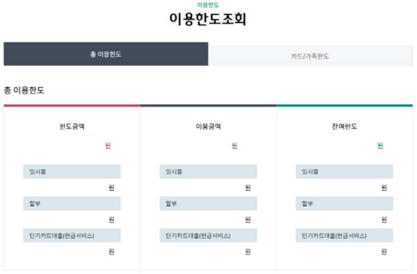 하나카드 한도 상향하는 방법