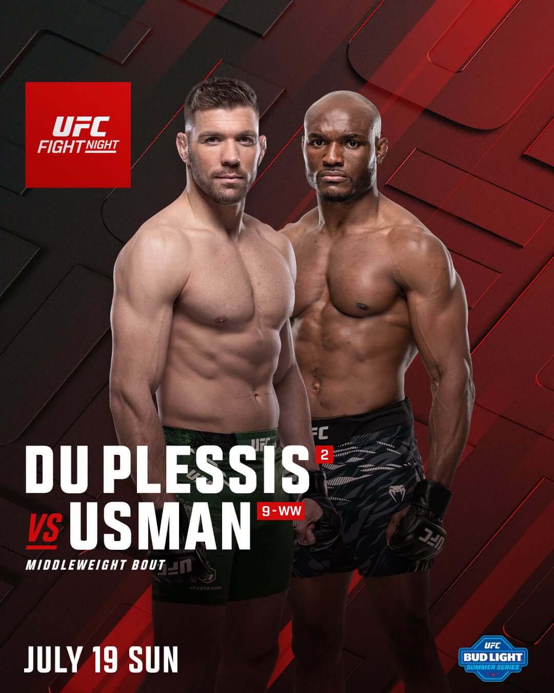 UFC Fight Night - 듀 플레시스 vs 우스만, 고석현 경기 일정 시간 중계