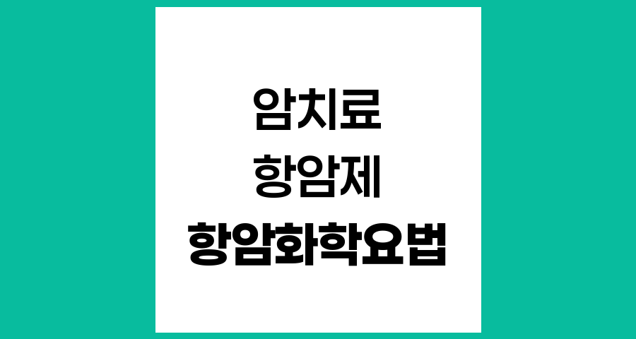 항암화학요법의 원리와 적용, 암 치료의 핵심 방법