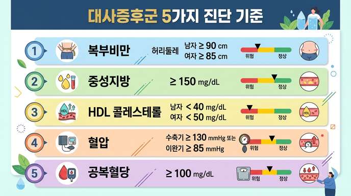 대사증후군 진단 기준