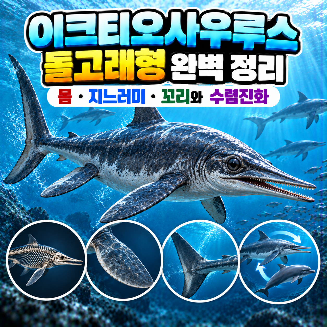 이크티오사우루스 돌고래형