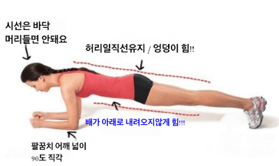 플랭크운동의-바른자세