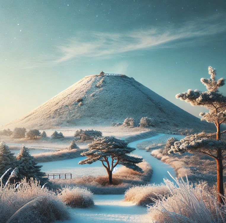 겨울 제주 오름