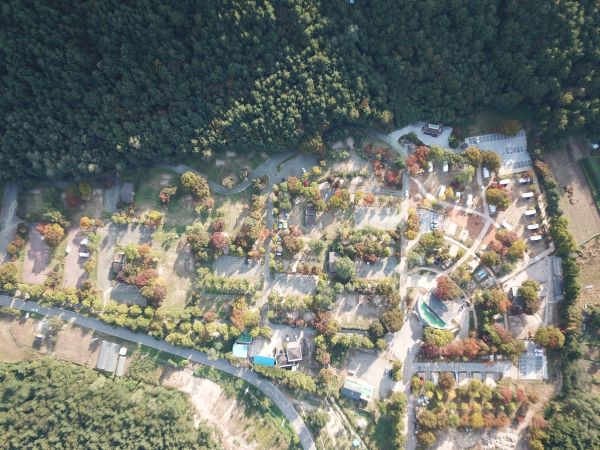 설악동야영장-항공사진