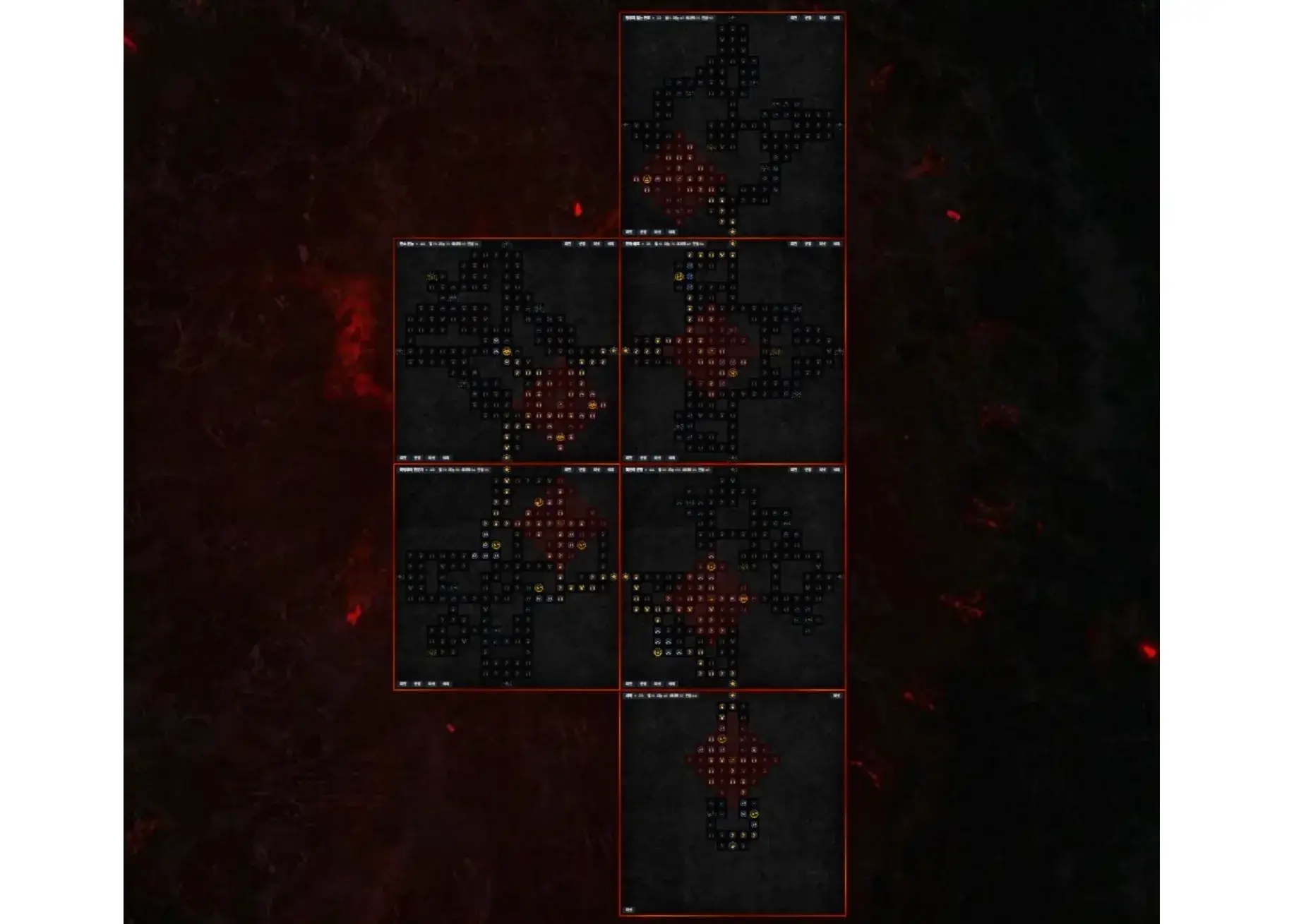 디아4 원소술사 정복자 보드