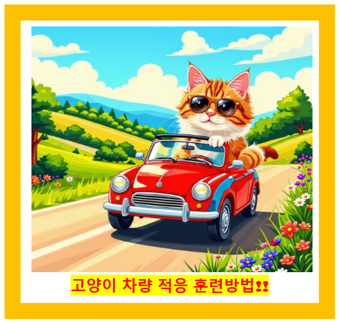 고양이 차량 적응훈련