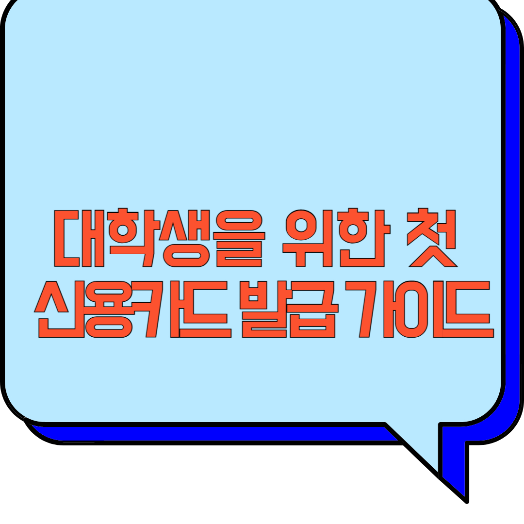 대학생을 위한 첫 신용카드 발급 가이드 관련 이미지 사진