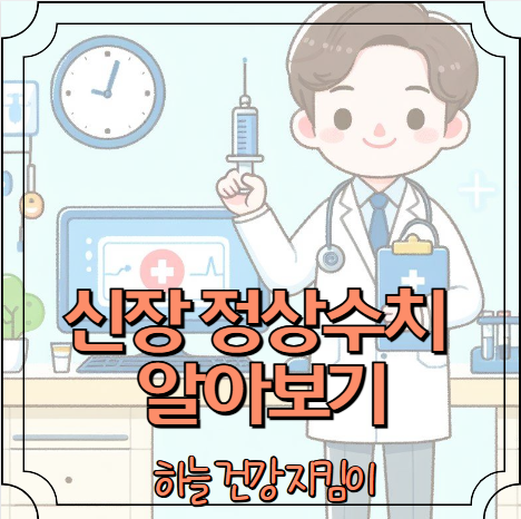 신장 정상수치 알아보기