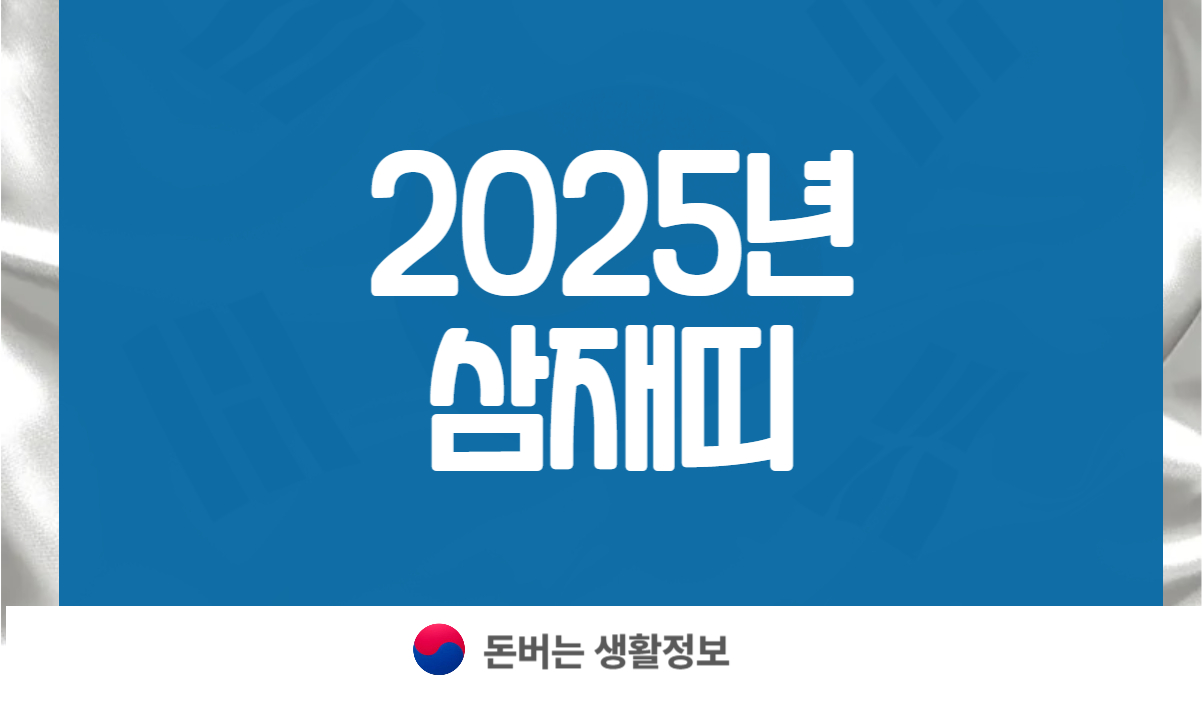2025년 삼재띠