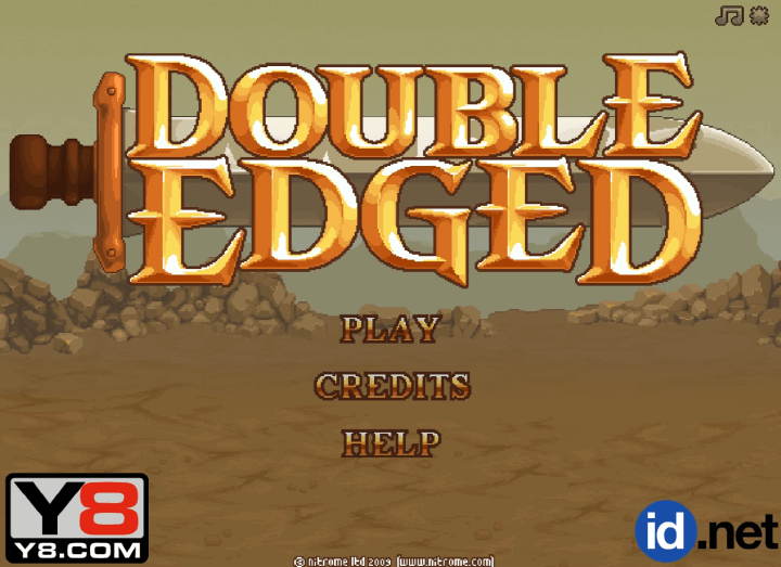 더블엣지-플래시게임-메인-화면