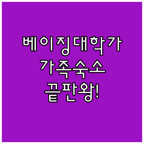 베이징 대학가 여행 코스 쳉푸잉 쇼핑..