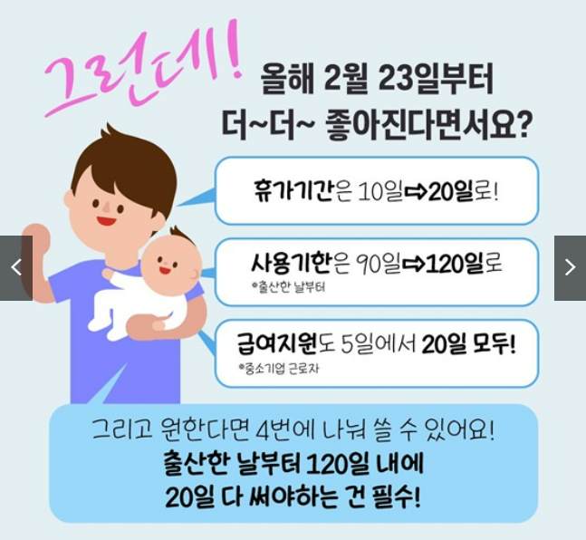 배우자 출산휴가 사용방법